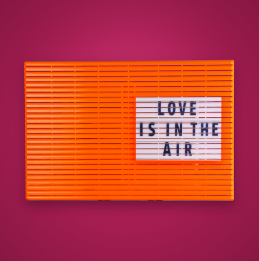 Pretty AC Love is in the Air decorative air conditioner cover installed on window [pretty:love]